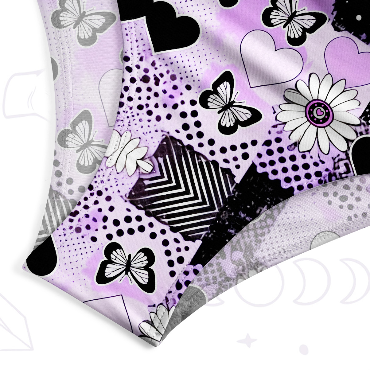 Purplehecate Purple Butterfly Romance One-Piece Swimsuit