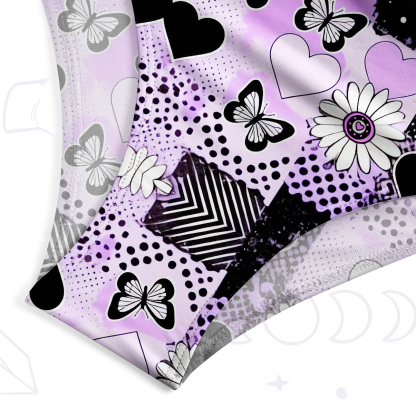 Purplehecate Purple Butterfly Romance One-Piece Swimsuit