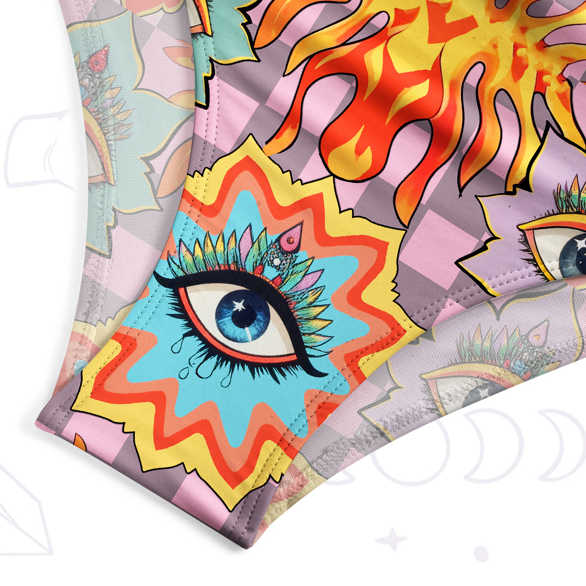 Purplehecate Awakening Flame One-Piece Swimsuit