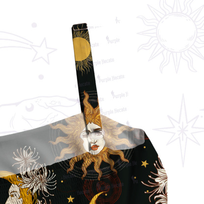 Purplehecate Stellar Symphony Wide Straps Maxi Dress