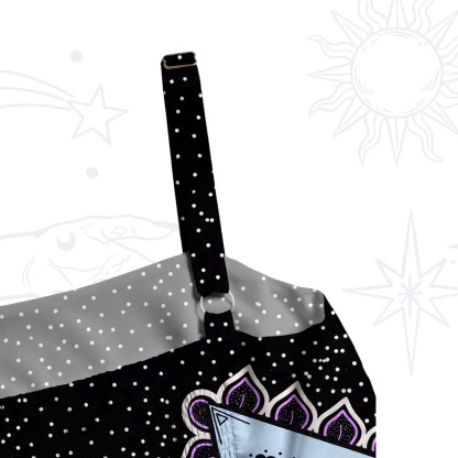 Purplehecate Prism of Rainbow Wide Straps Maxi Dress