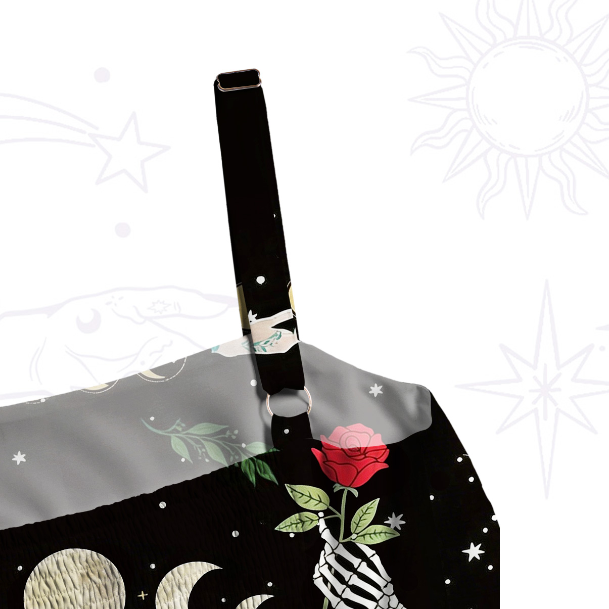 Purplehecate Moonlight Metamorphosis Wide Straps Maxi Dress