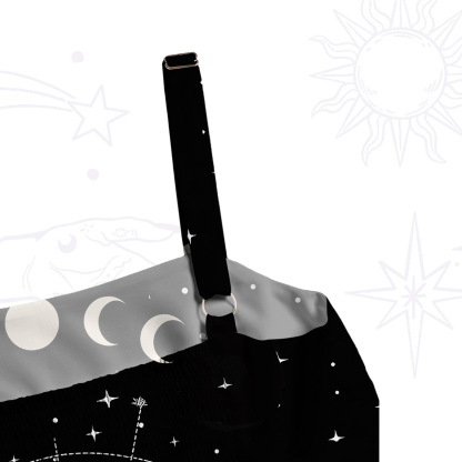 Purplehecate Coven of the Skull Moon Wide Straps Maxi Dress