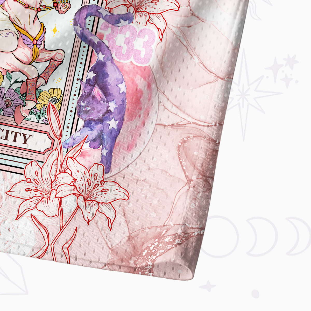 Purplehecate The Audacity Tarot Card Mesh Jersey Tank Top