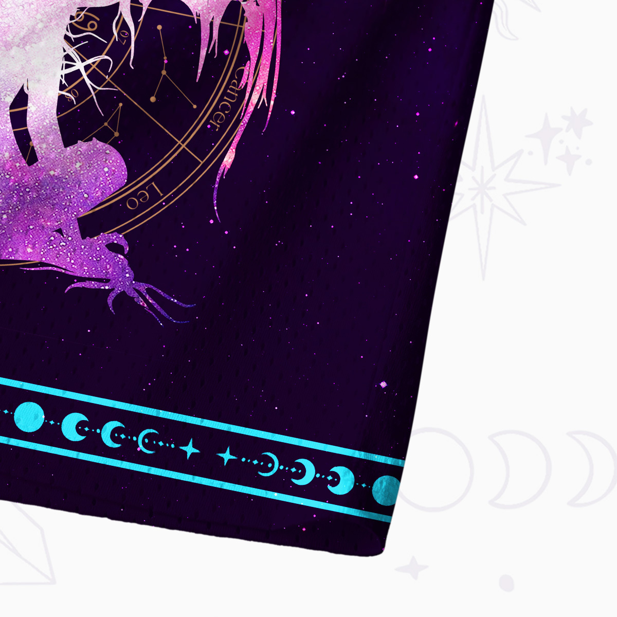 Purplehecate Pastel Goth Horned Demon Zodiac Mesh Jersey Tank Top