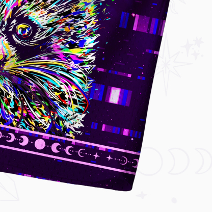 Purplehecate Neon Punk Raccoon Mesh Jersey Tank Top