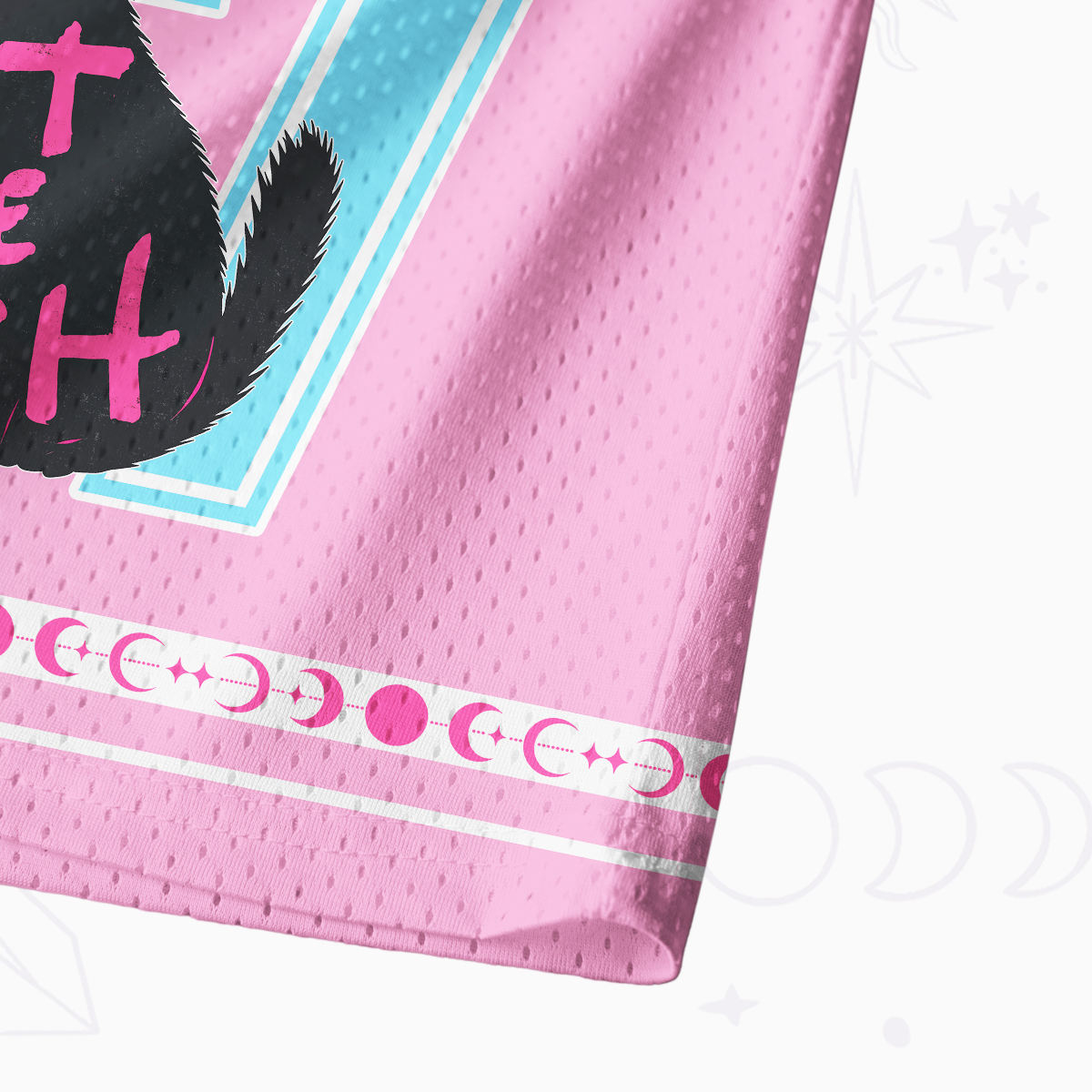 Purplehecate Eat The Rich Cat Mesh Jersey Tank Top