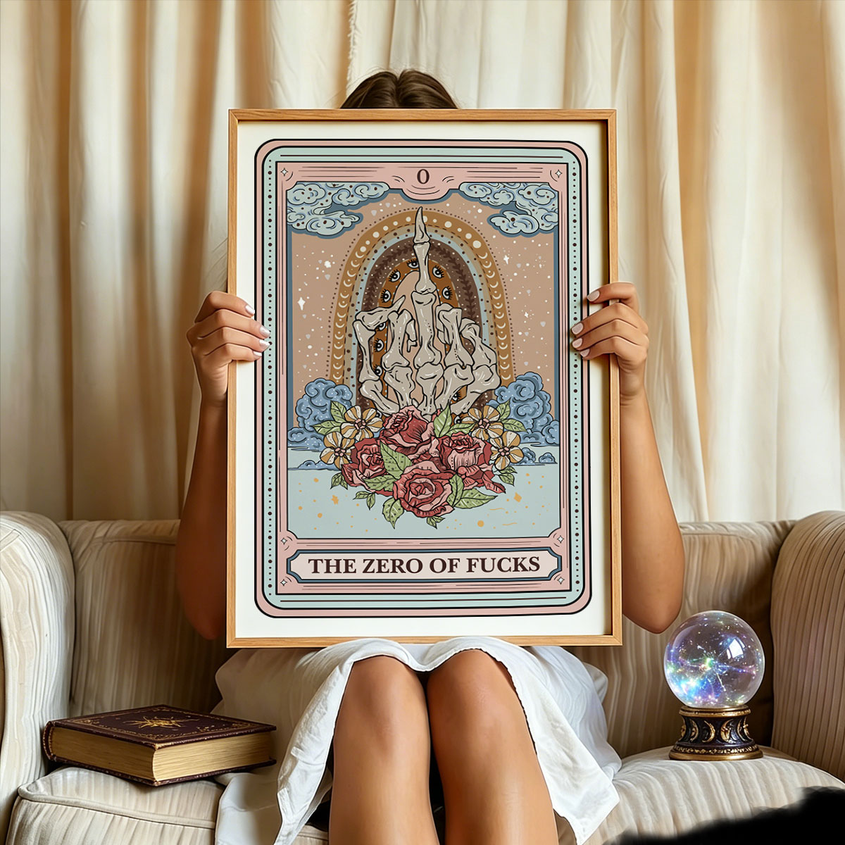 Purplehecate The Zero Of Fucks Tarot Unframed Poster