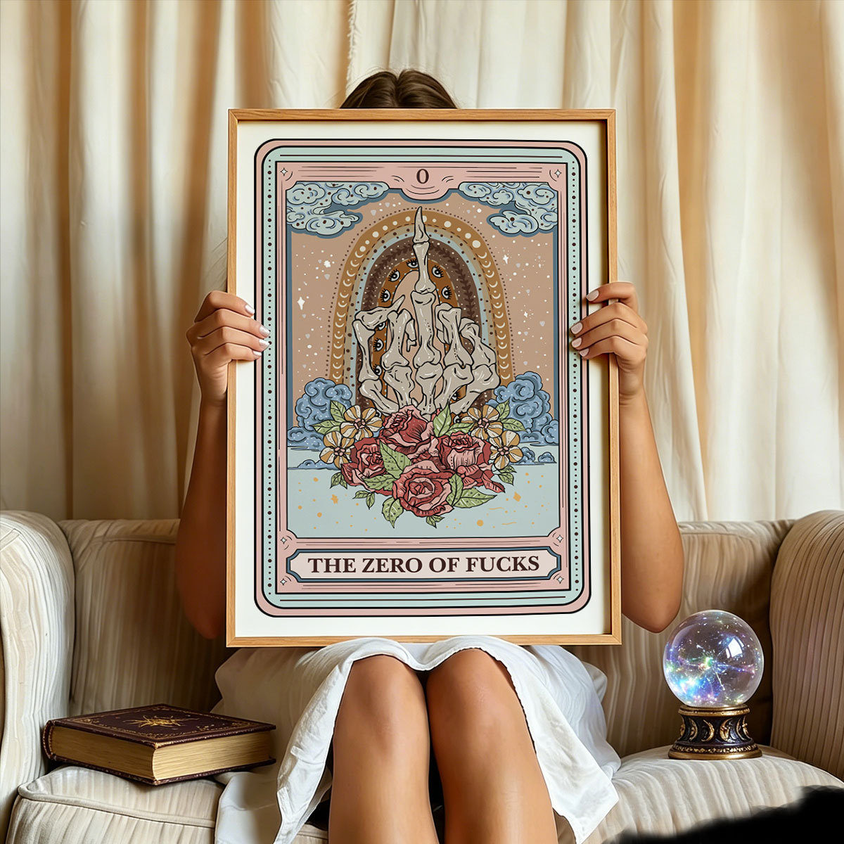 Purplehecate The Zero Of Fucks Tarot Unframed Poster