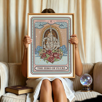 Purplehecate The Zero Of Fucks Tarot Unframed Poster