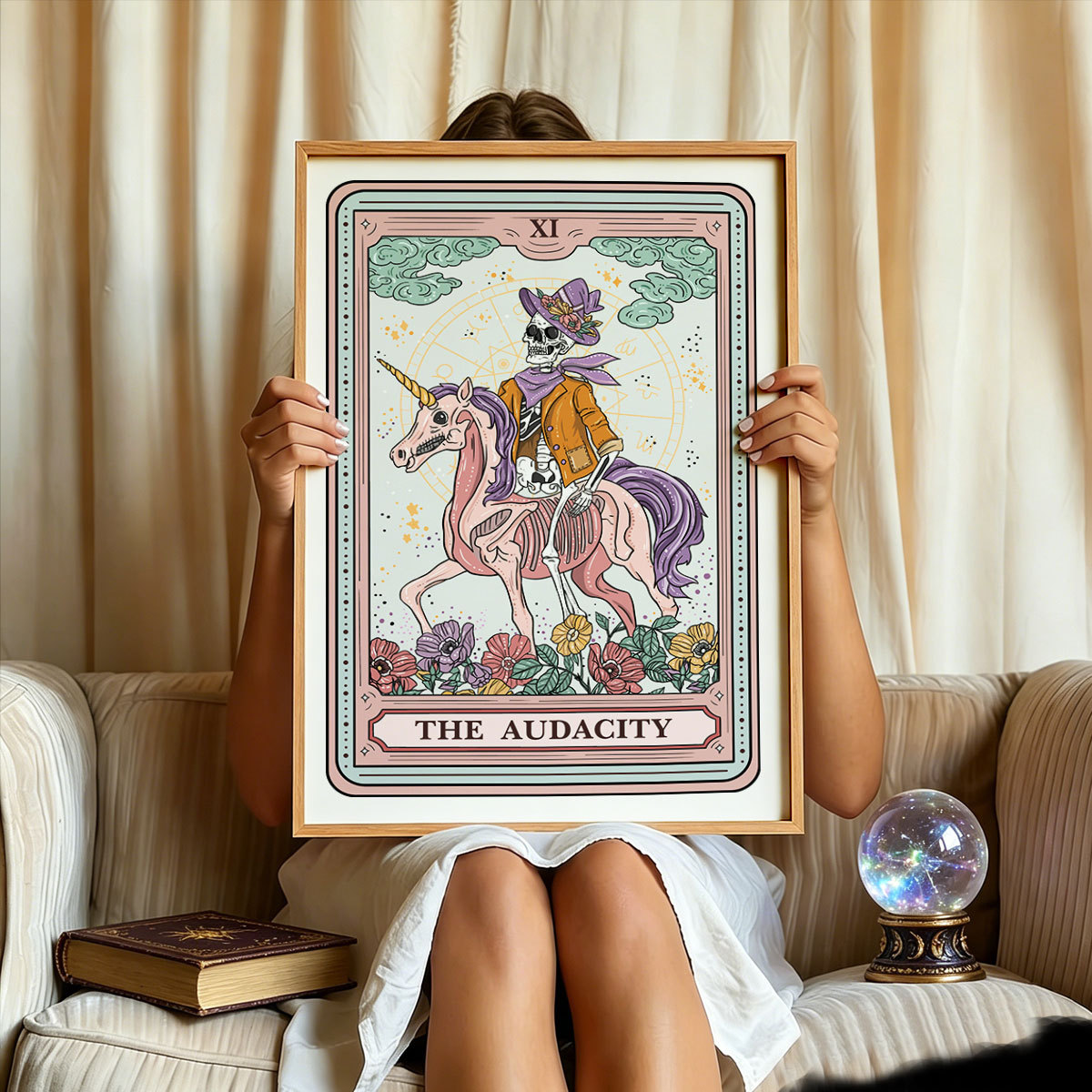 Purplehecate The Audacity Tarot Card Unframed Poster