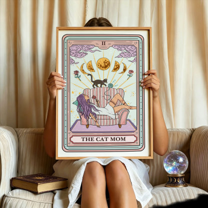 Purplehecate The Cat Mom Tarot Unframed Poster