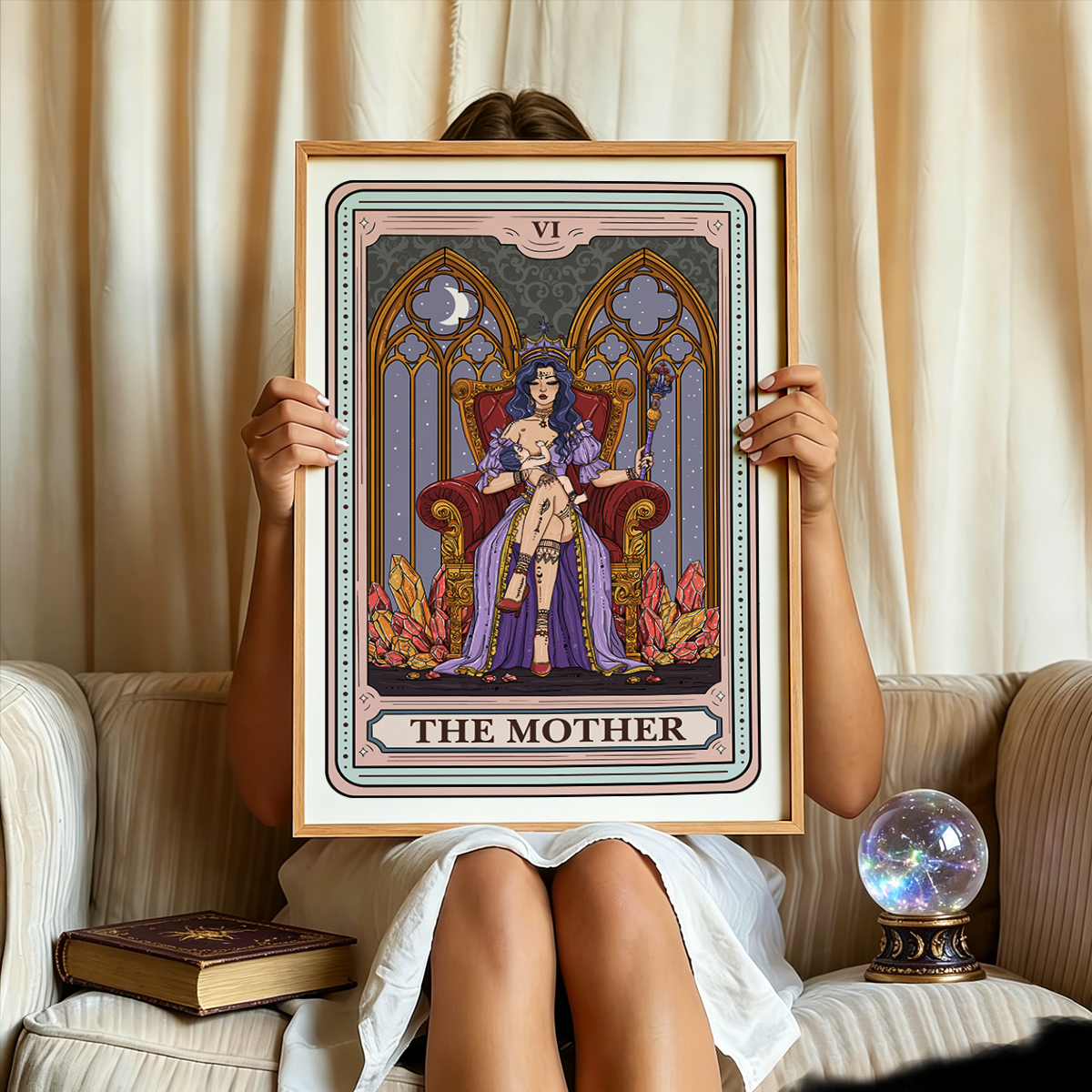 Purplehecate The Mother Tarot Card Unframed Poster