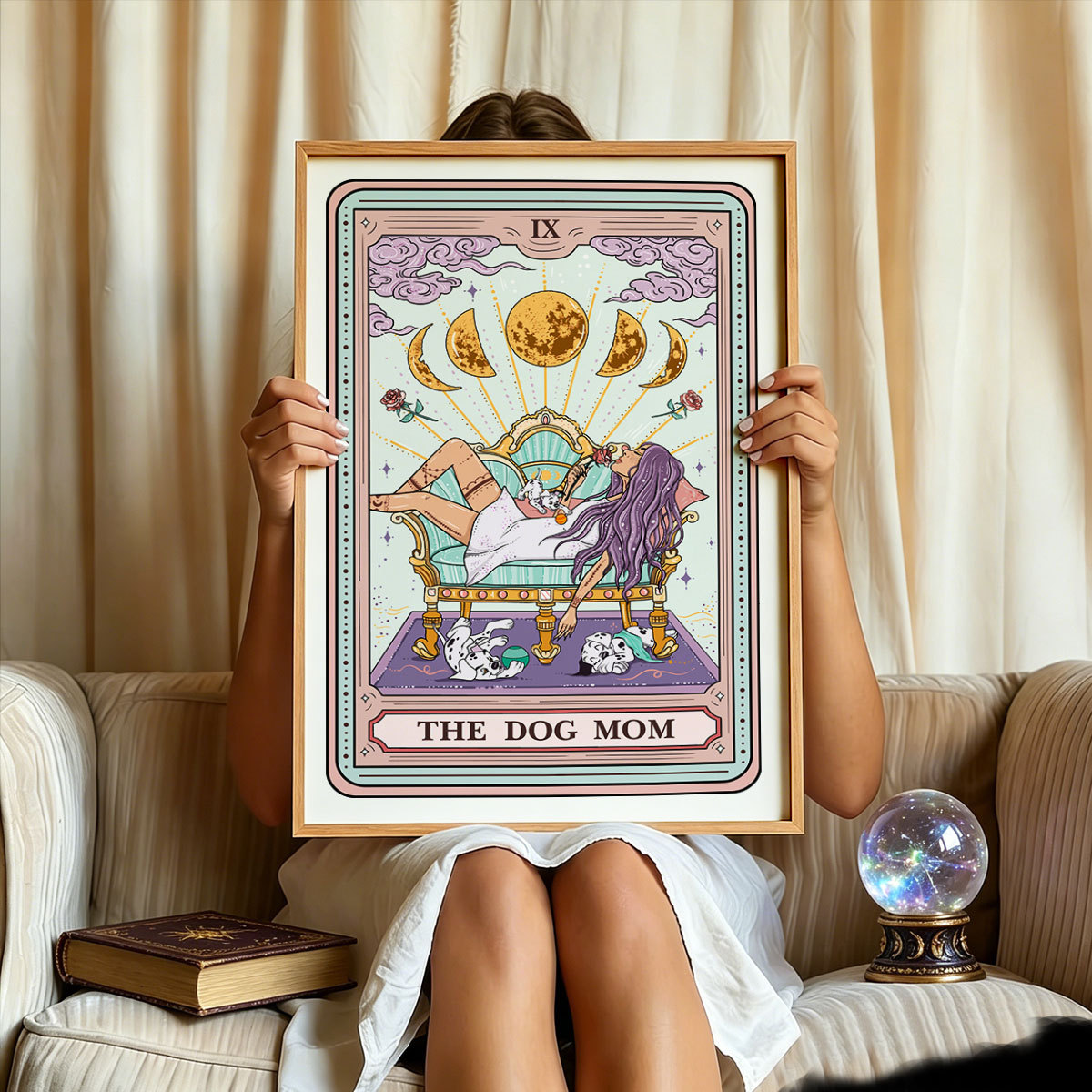 Purplehecate The Dog Mom Tarot Unframed Poster