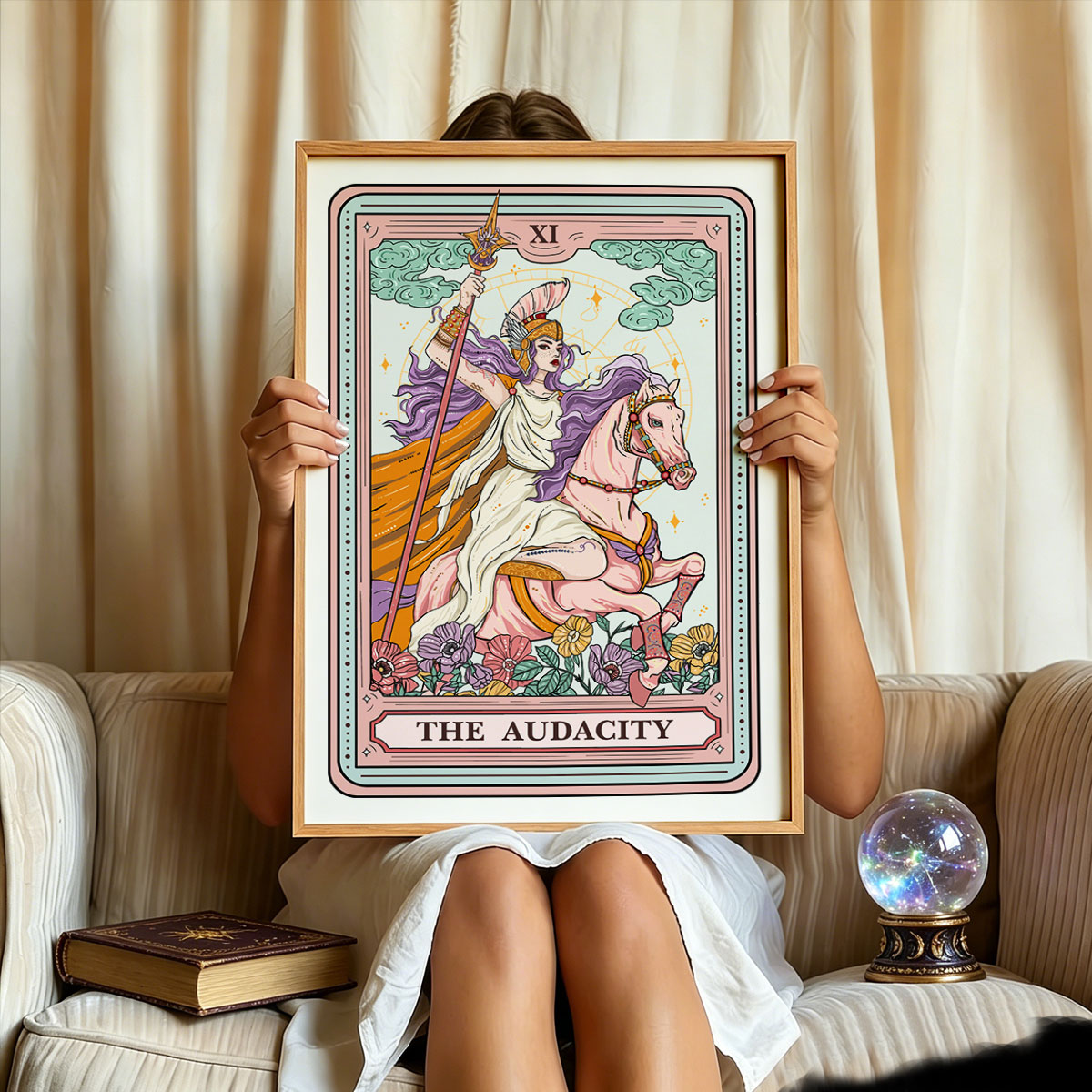 Purplehecate The Audacity Tarot Card Unframed Poster