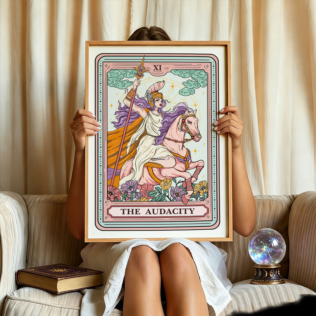 Purplehecate The Audacity Tarot Card Unframed Poster