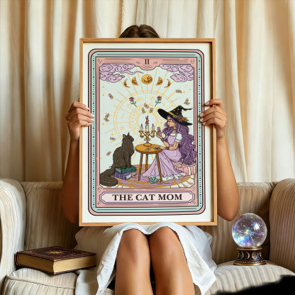 Purplehecate The Cat Witch Mom Tarot Unframed Poster