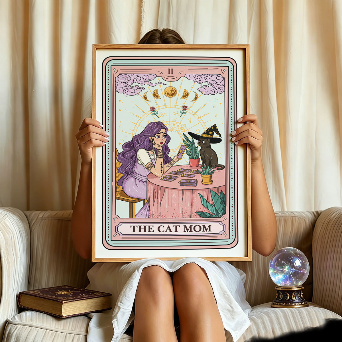 Purplehecate The Witchy Cat Mom Tarot Unframed Poster