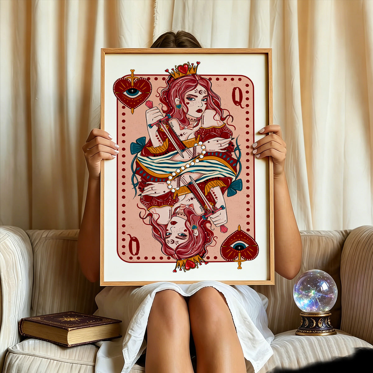 Purplehecate Queen of Hearts Unframed Poster