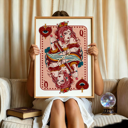 Purplehecate Queen of Hearts Unframed Poster