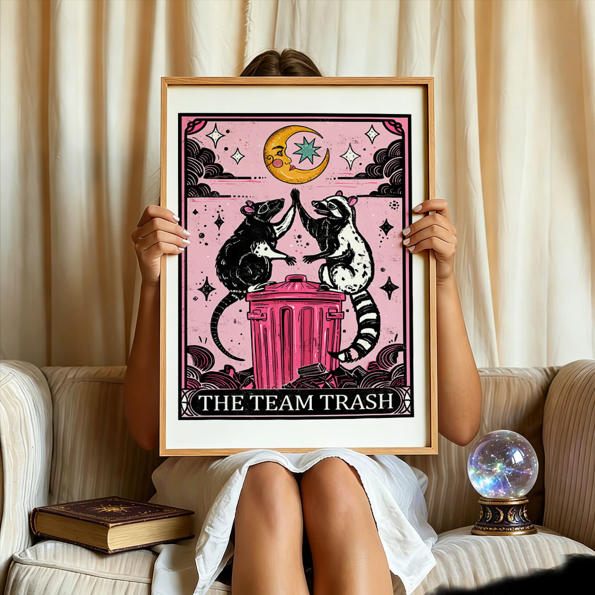 Purplehecate The Team Trash Opossum Tarot Unframed Poster