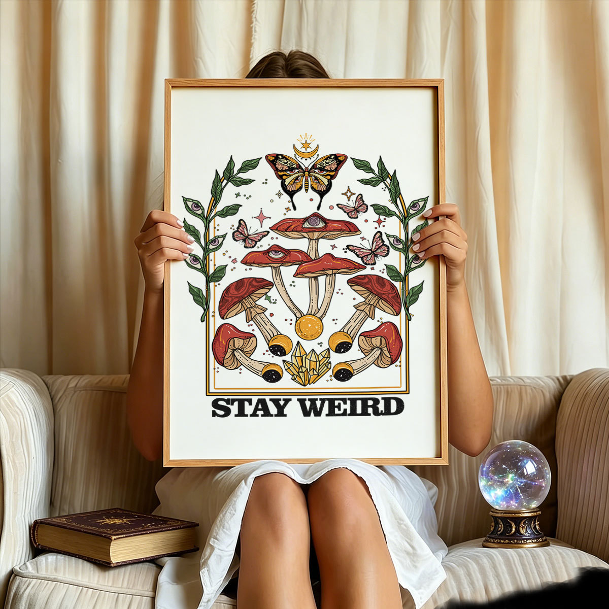 Purplehecate Stay Weird Unframed Poster