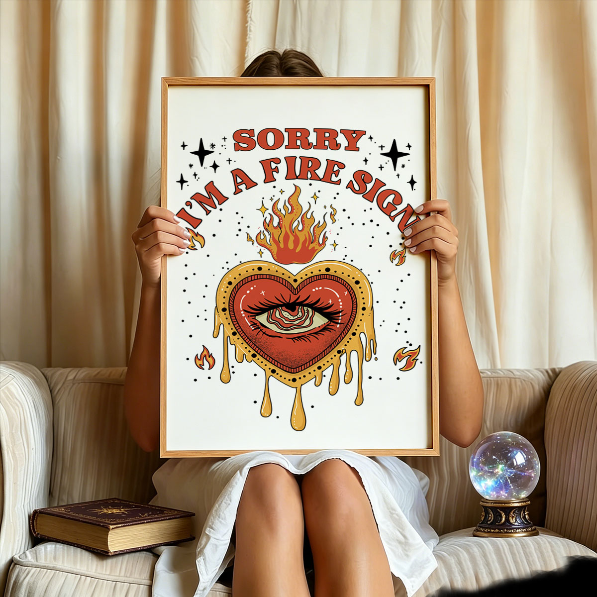 Purplehecate Sorry I'm A Fire Sign Unframed Poster