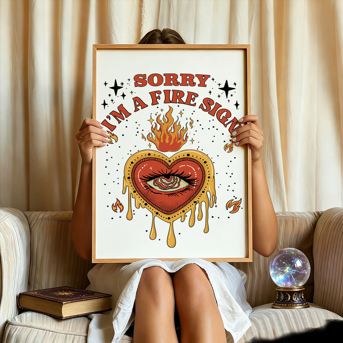 Purplehecate Sorry I'm A Fire Sign Unframed Poster