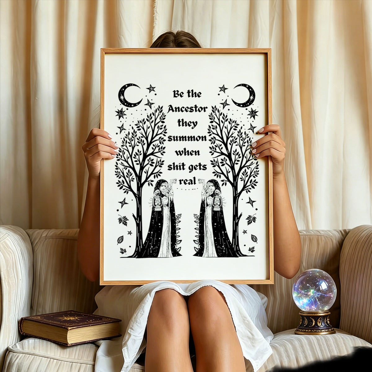 Purplehecate Be The Ancestor They Summon When Shit Gets Real Unframed Poster