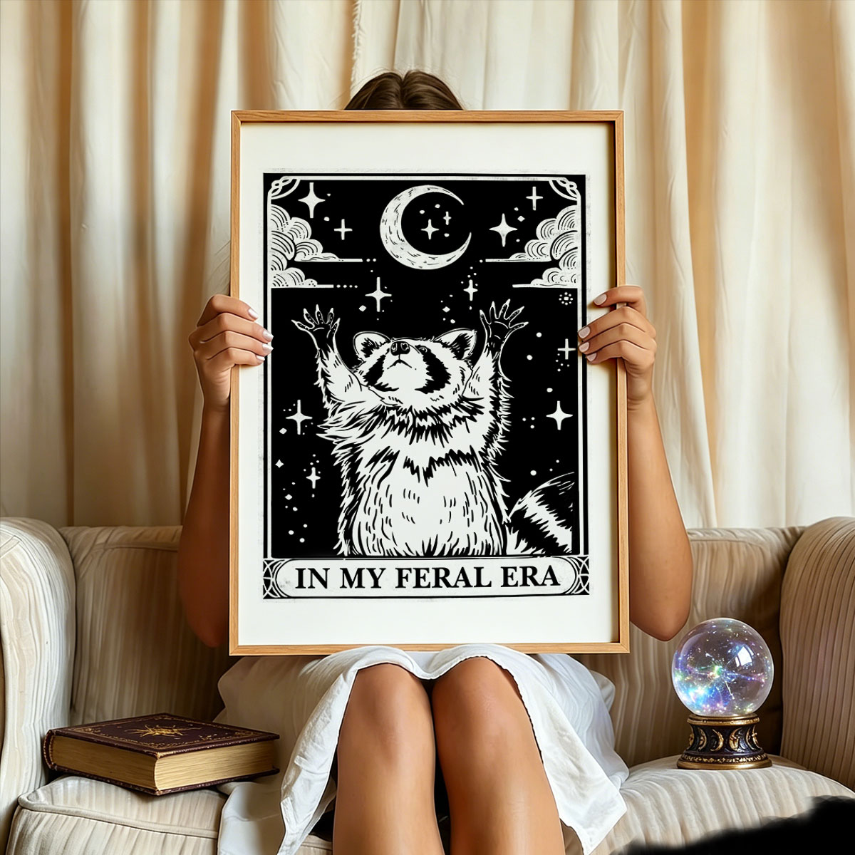 Purplehecate The In My Feral Era Oracle Card Unframed Poster