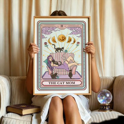 Purplehecate The Cat Mom Tarot Unframed Poster