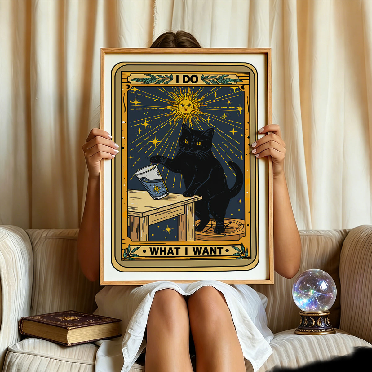 Purplehecate I Do What I Want Cats Unframed Poster