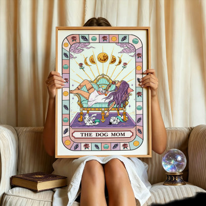 Purplehecate The Chill Dog Mom Unframed Poster