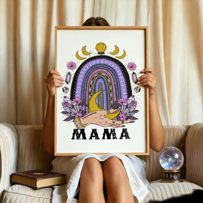 Purplehecate Gothic Mama Rainbow Unframed Poster