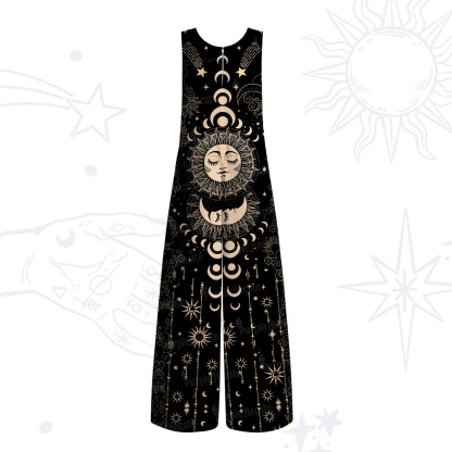 Purplehecate Lunar Eclipse Wide Leg Jumpsuit