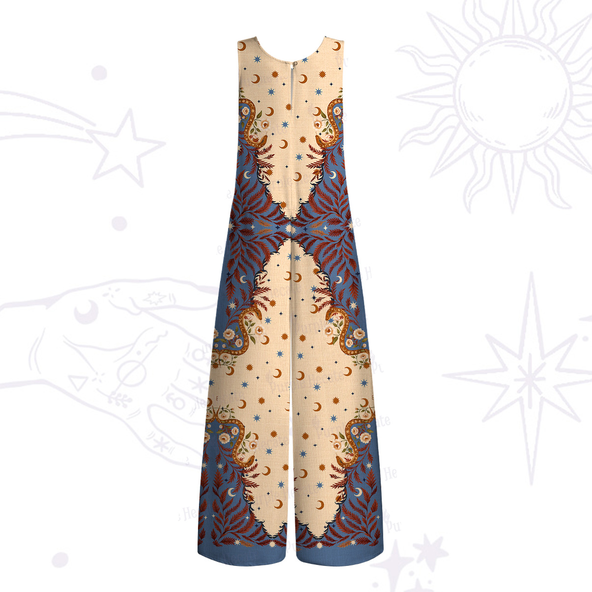 Purplehecate Celestial Ascension Wide Leg Jumpsuit