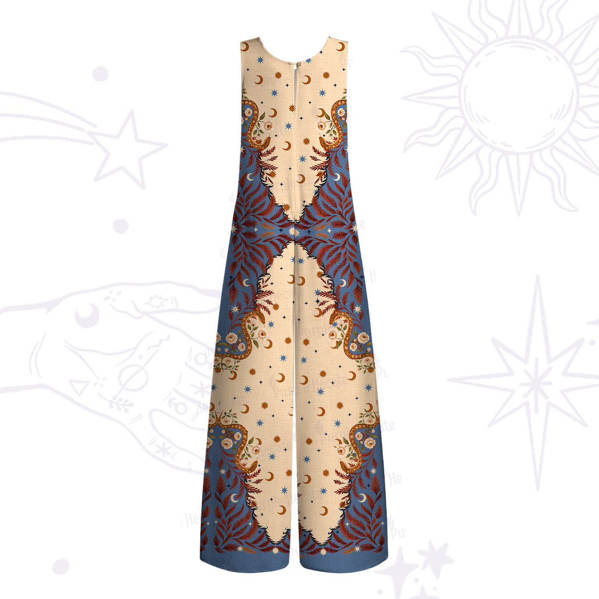 Purplehecate Celestial Ascension Wide Leg Jumpsuit