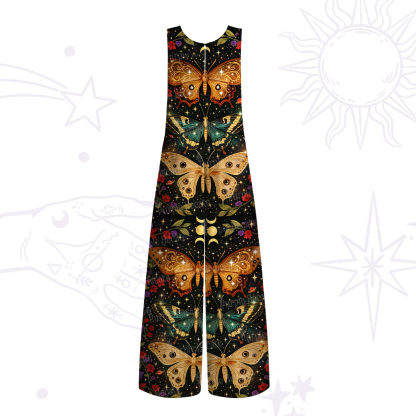 Purplehecate Mystic Butterfly Whisper Wide Leg Jumpsuit
