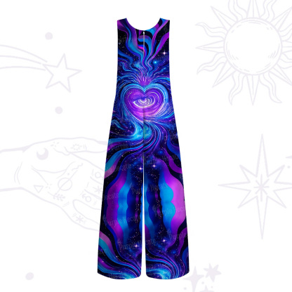 Purplehecate Galactic Heart Wide Leg Jumpsuit