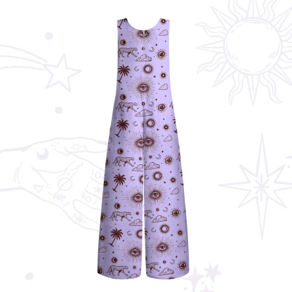 Purplehecate Eye of the Universe Wide Leg Jumpsuit