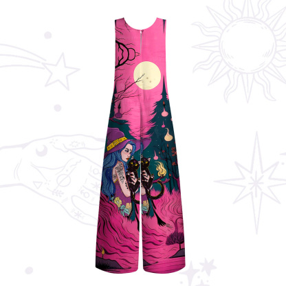 Purplehecate The Witch and Her Familia Wide Leg Jumpsuit