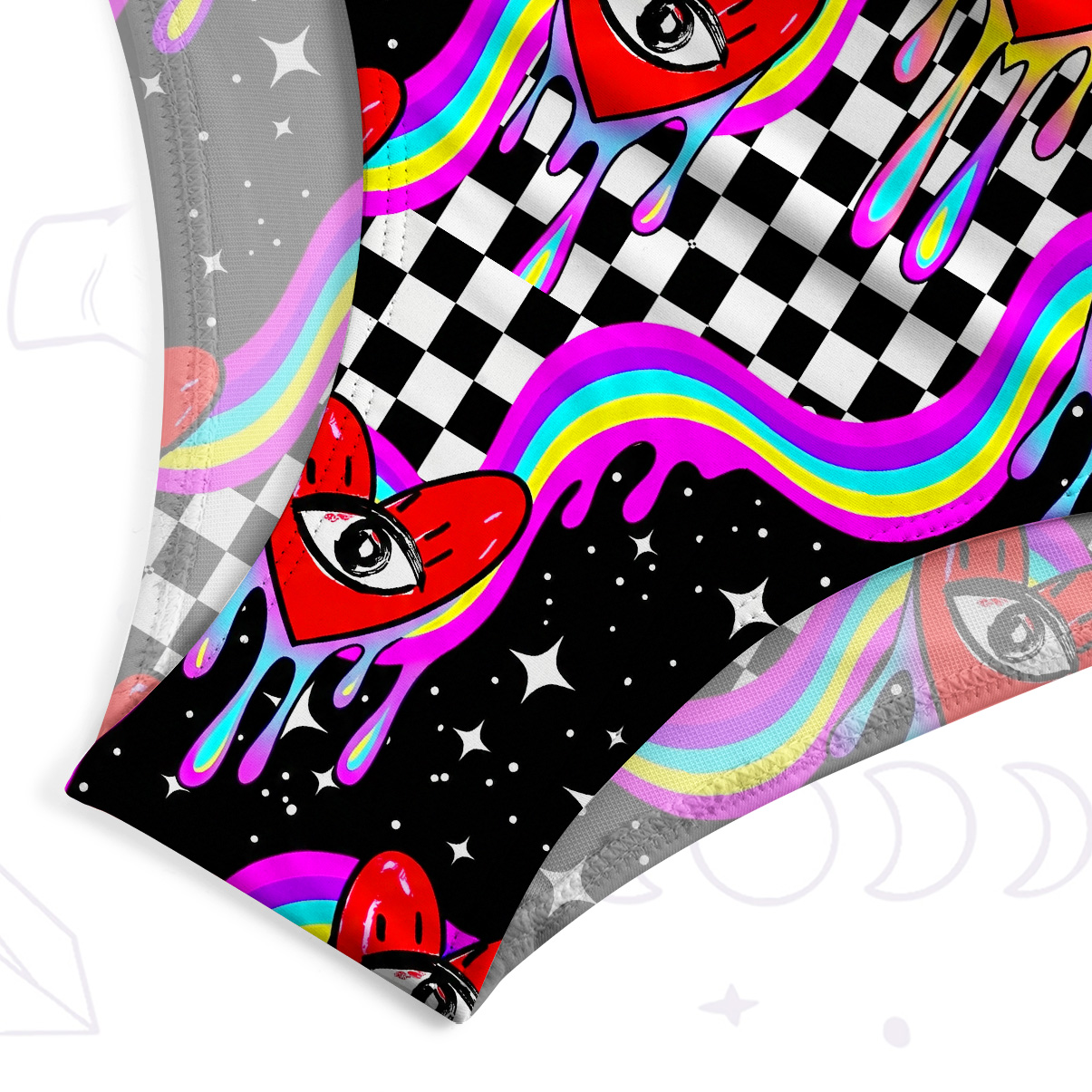 Purplehecate Psychedelic Eye of Love One-Piece Swimsuit