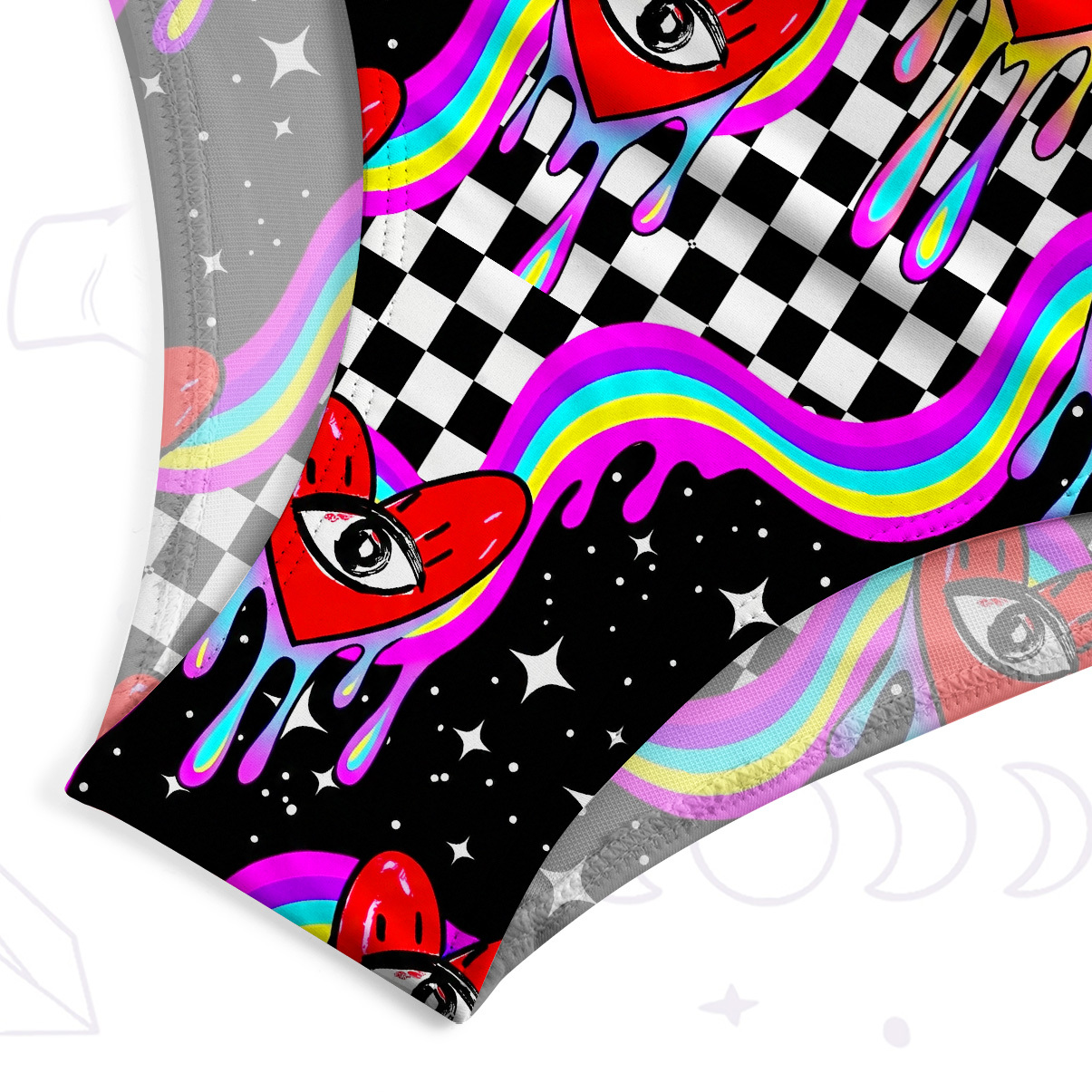 Purplehecate Psychedelic Eye of Love One-Piece Swimsuit