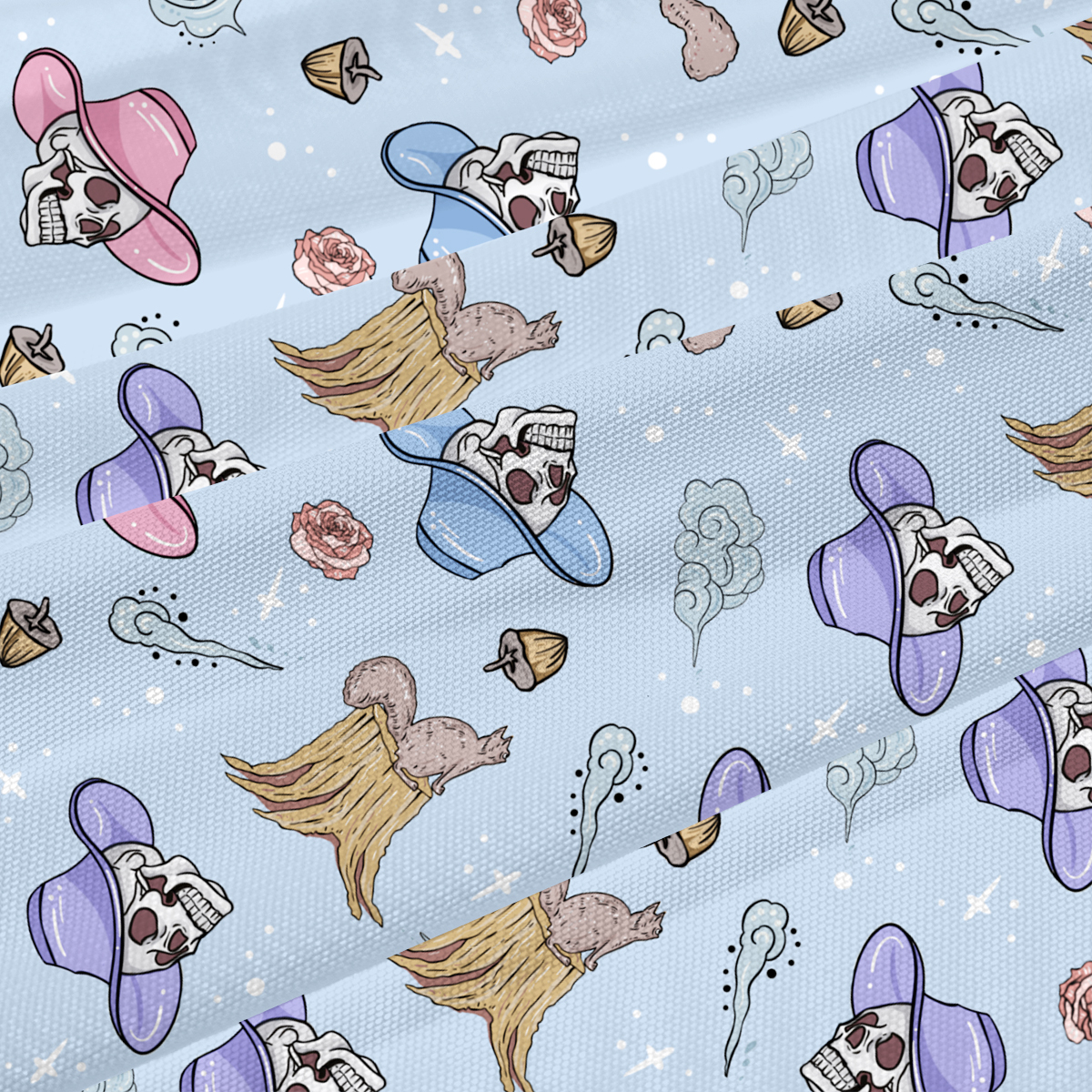 Purplehecate Magical Cowboy Skull Beachwear Cover-Up Dress