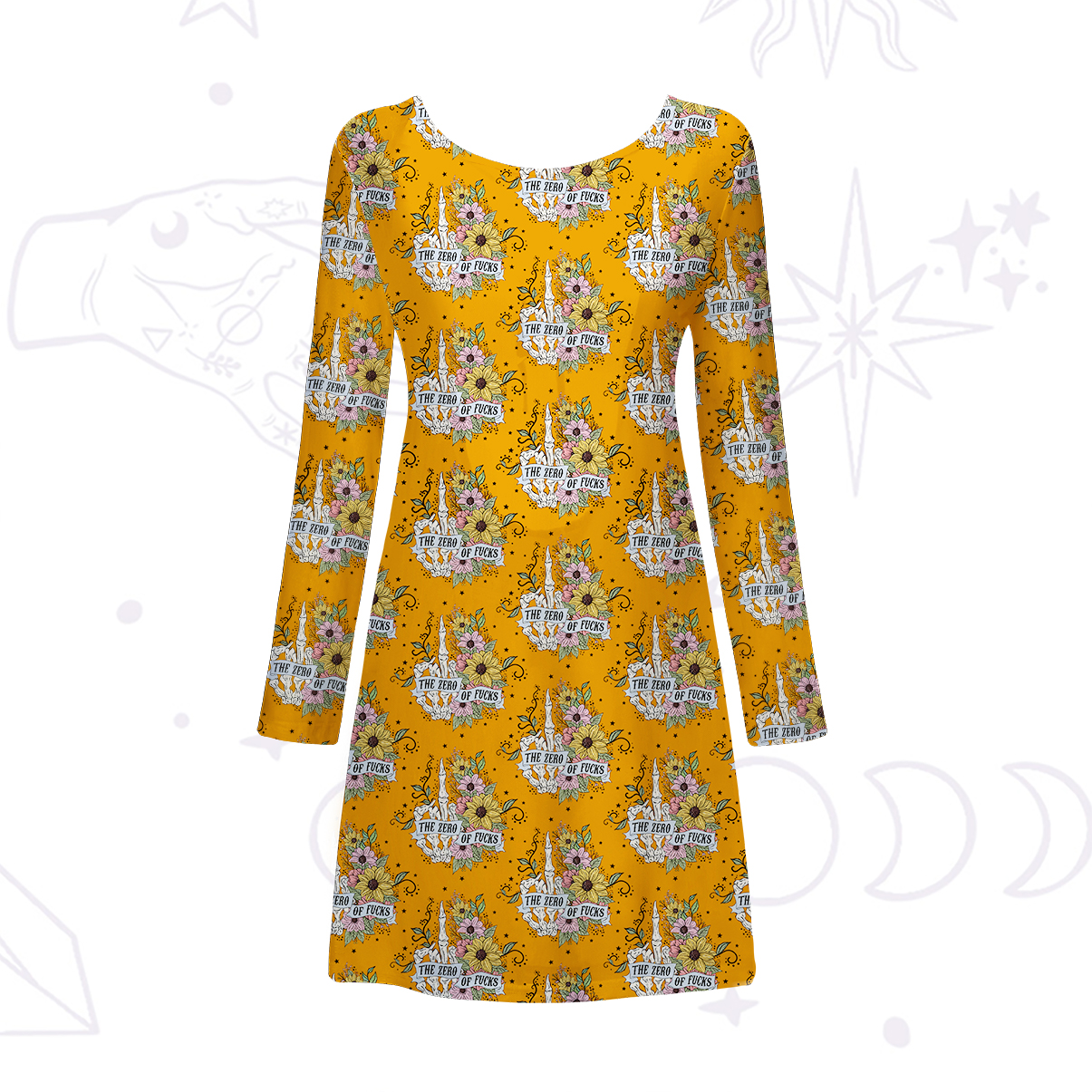 Purplehecate The Zero Of Fucks Beachwear Cover-Up Dress