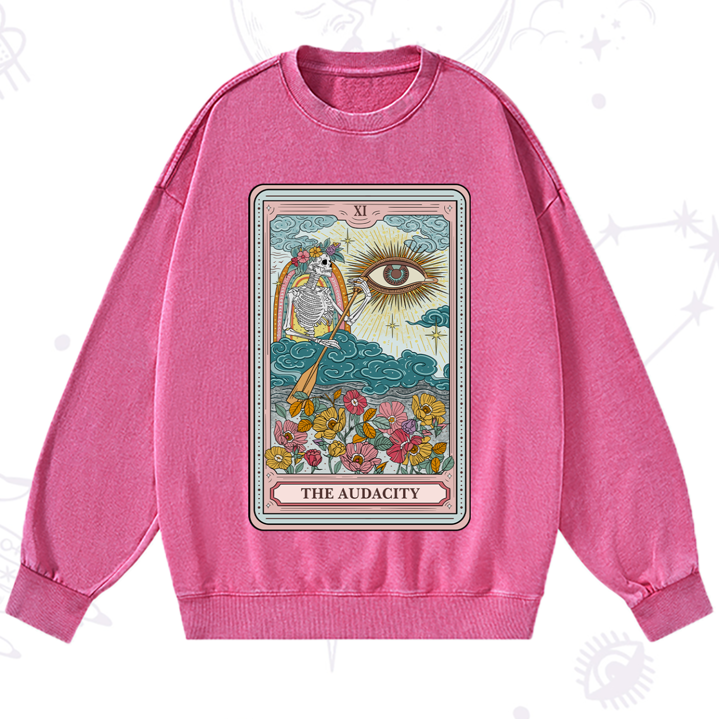 Purplehecate The Audacity Tarot Washed Sweatshirt