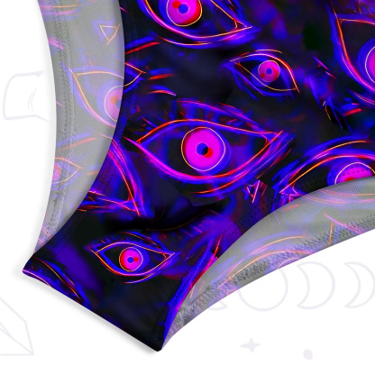 Purplehecate Psychedelic Eyes One-Piece Swimsuit