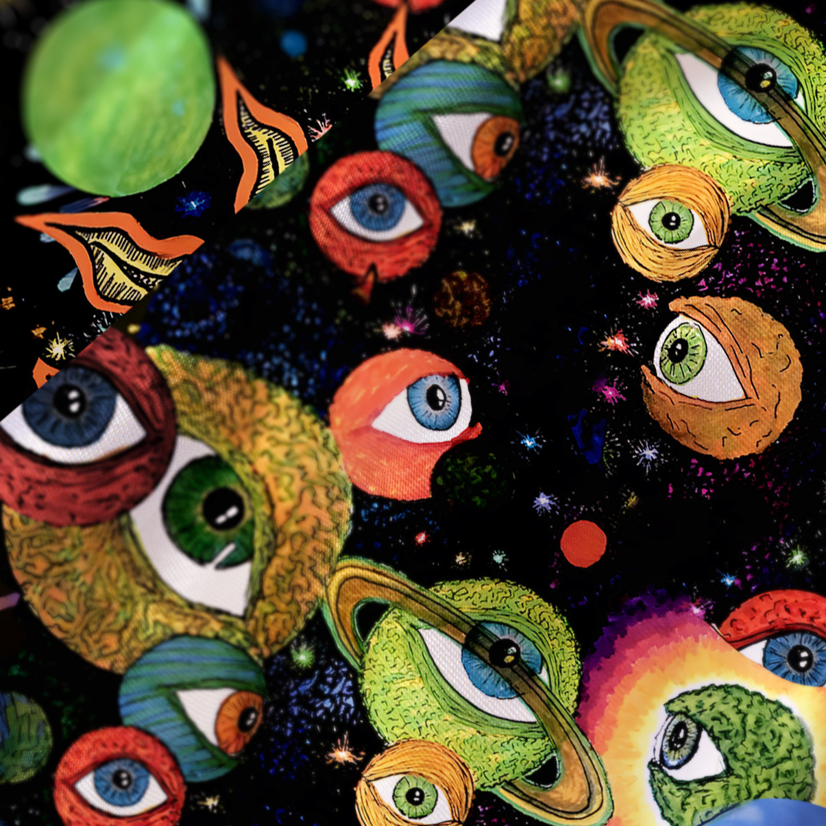 Purplehecate Inner Vision Satin Cross Back Mini Dress