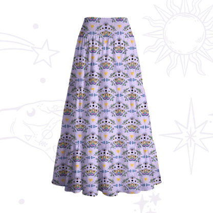 Purplehecate Luna Moth Witch Convertible Maxi Skirt