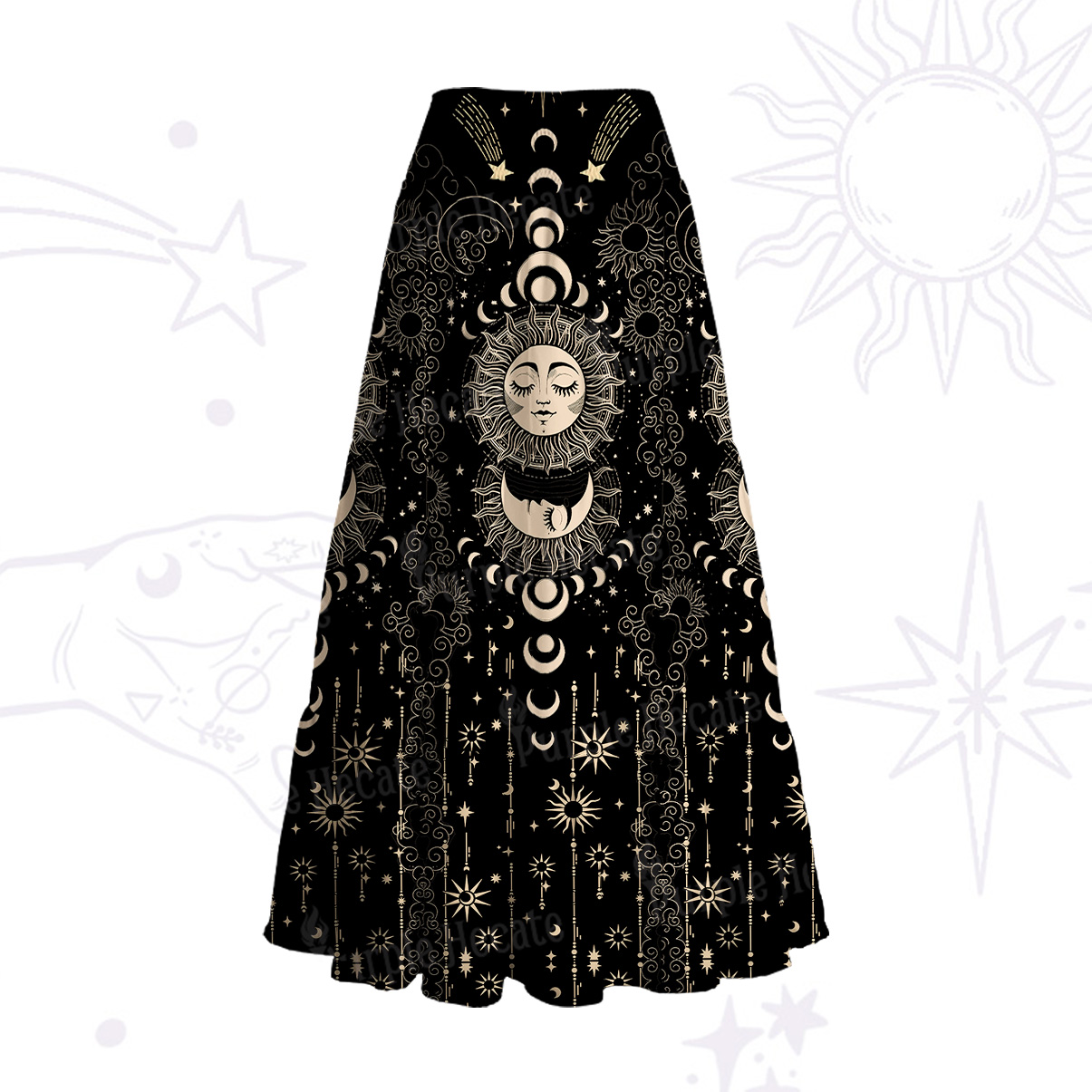 Purplehecate Lunar Eclipse Convertible Maxi Skirt